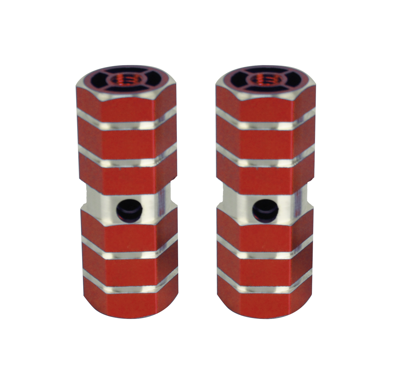 BMX Bicycle Cycle Bike Hexagonal Stunt Pegs Alloy Anodised Colour Wheel