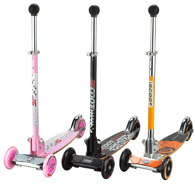 ISCOOT PRO LIGHT KIDS SCOOTER BOY GIRL THREE WHEELS 