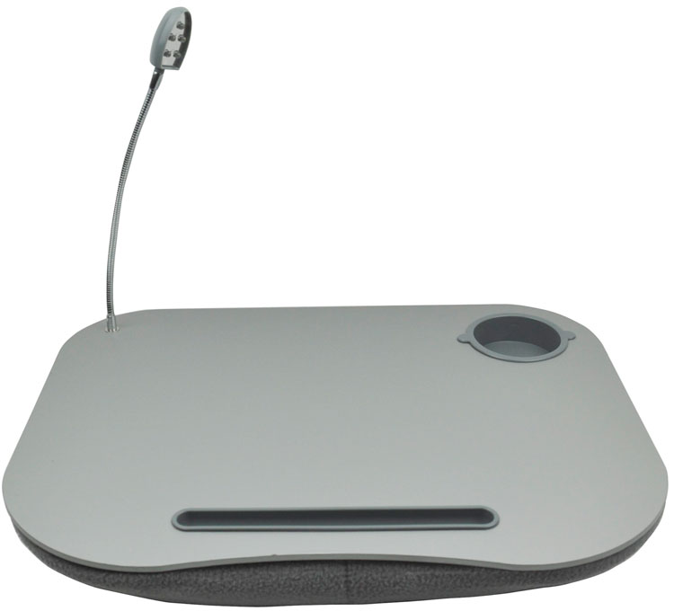 LAPTOP IPAD CUSHION PORTABLE READING LAP TOP TRAY TABLE 5 LED LIGHT