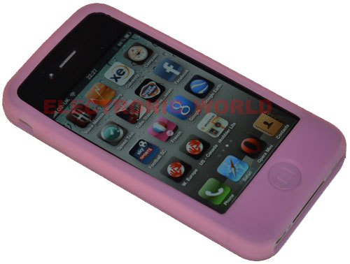 iphone 4 bumper case pink. Iphone 4 Pink Silicone