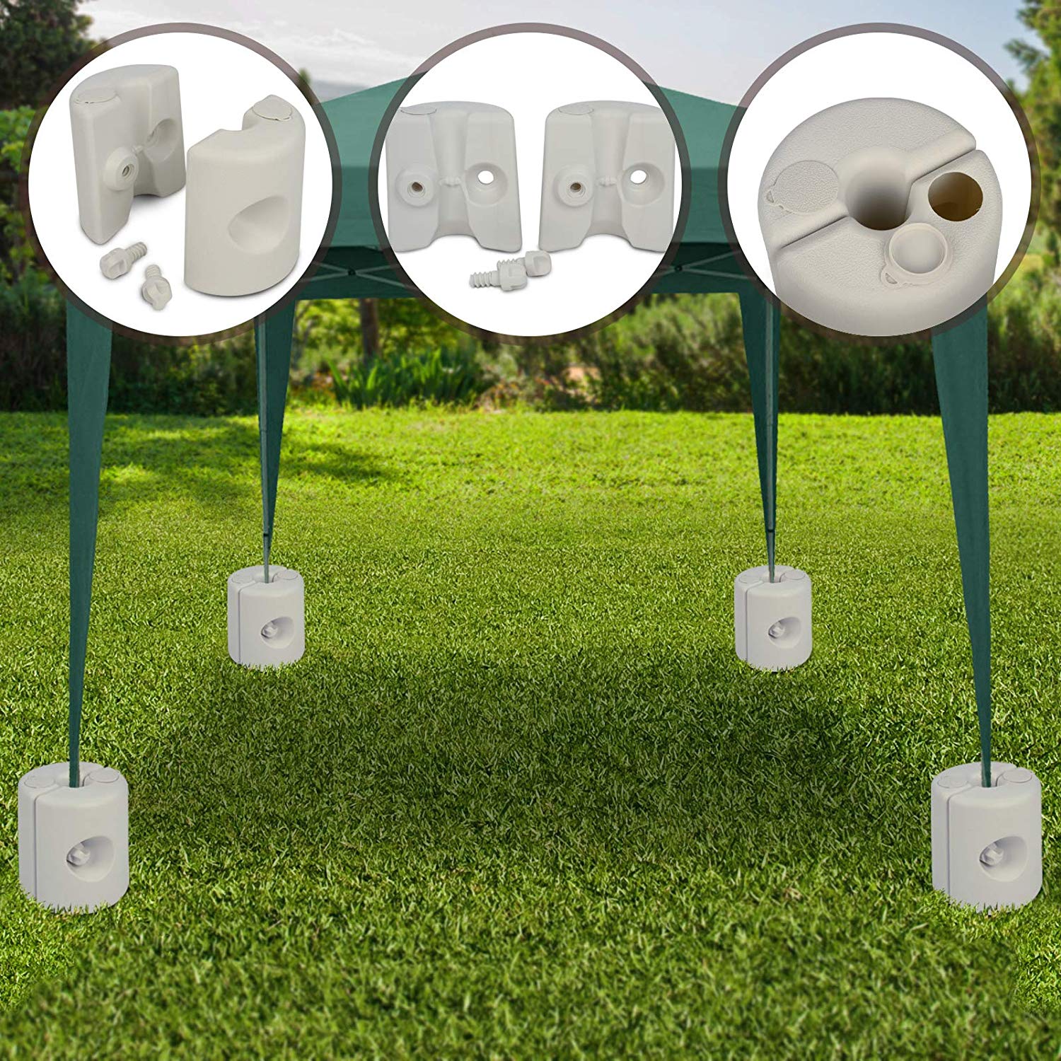 4 Set Gazebo Foot Leg Pole Anchor Weights Marquee Market Stall Weighted