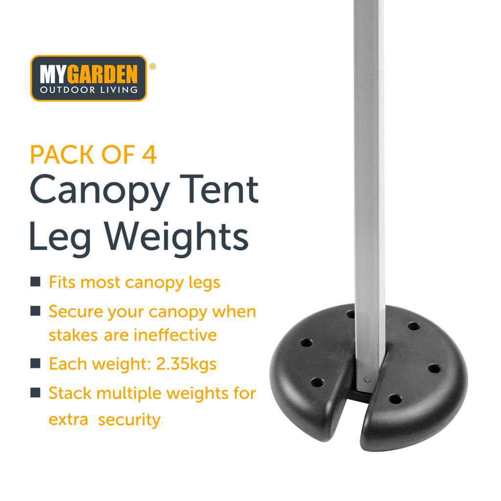 Round Canopy Tent Leg Weights Secure Anchor Gazebo Camping Outdoor