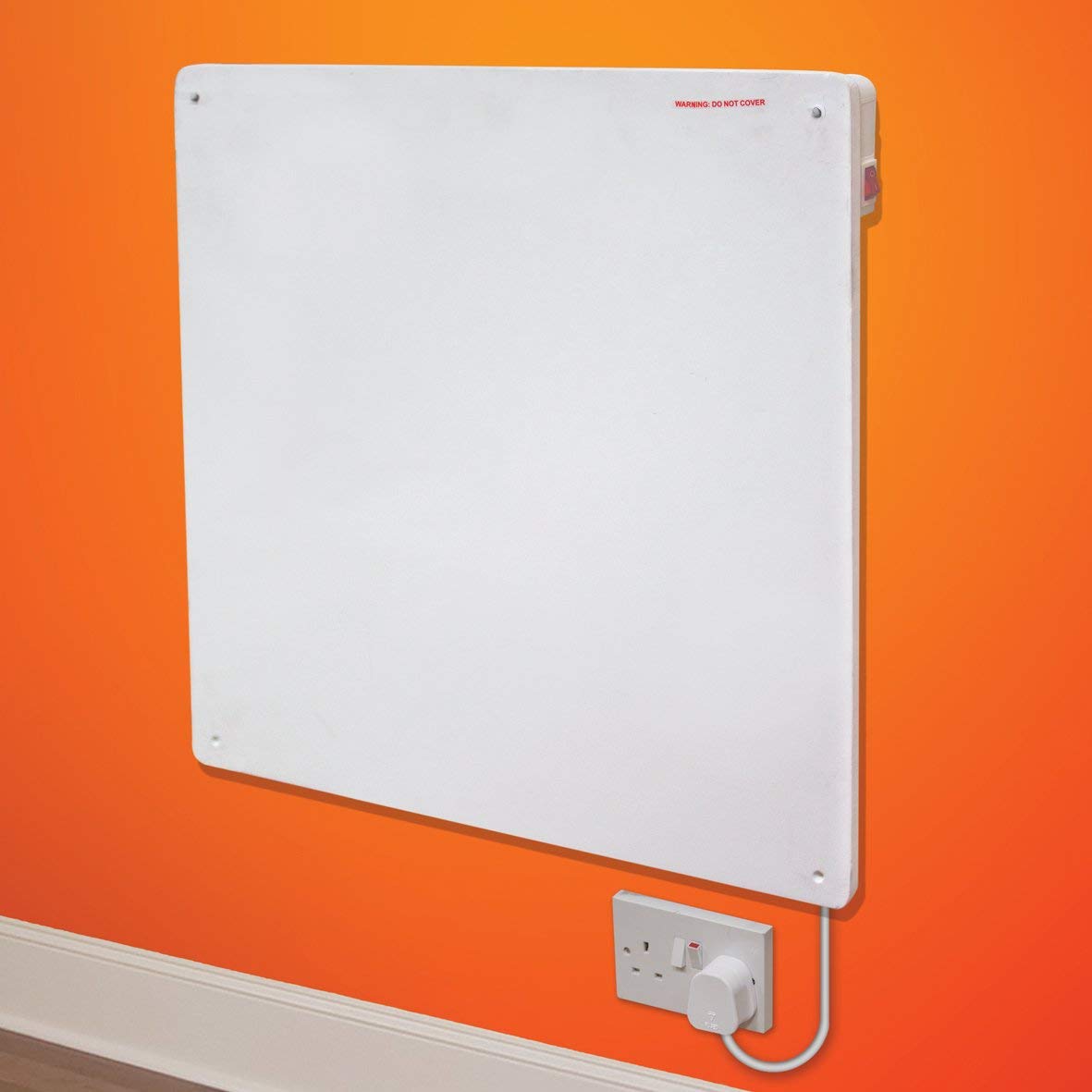 425W Slimline Wall mounted Ceramic Heater Low Energy Eco Friendly