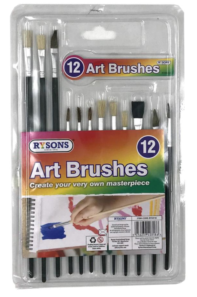 12 x Artist Brush Set Painting Brushes Assorted Artist Kids Paint Hobby Craft 5060082934827 eBay