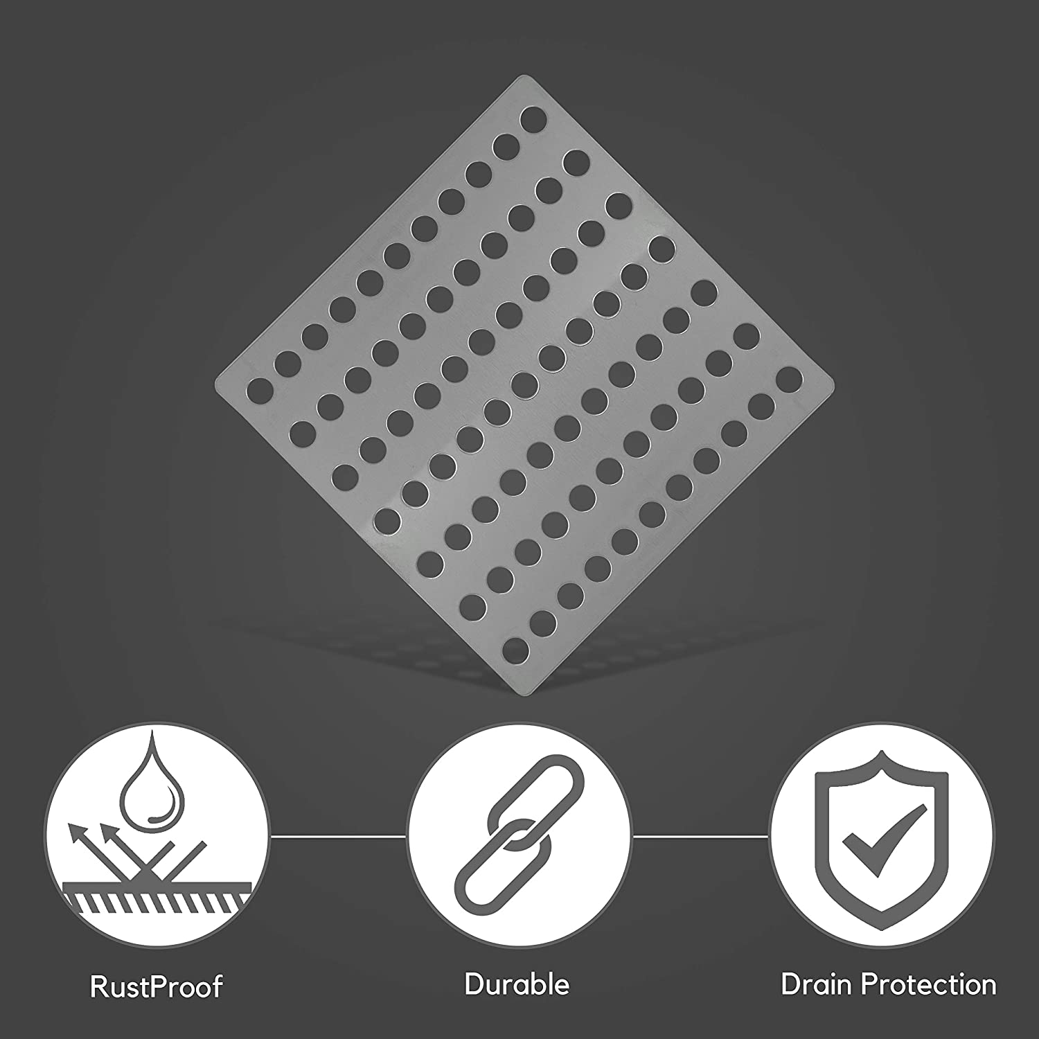 Rustproof Square Stainless Steel Swirl Drain Leaf Guard Cover Drainage Garden In eBay