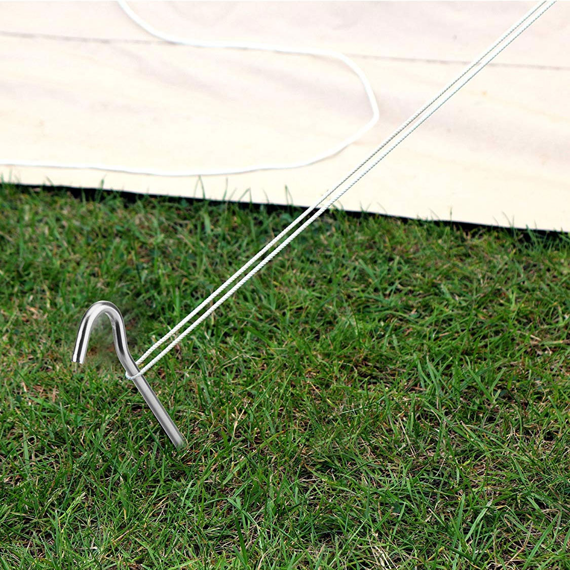 50 X Tent Pegs Galvanised Metal Steel Camping Canopy Gazebo Pond