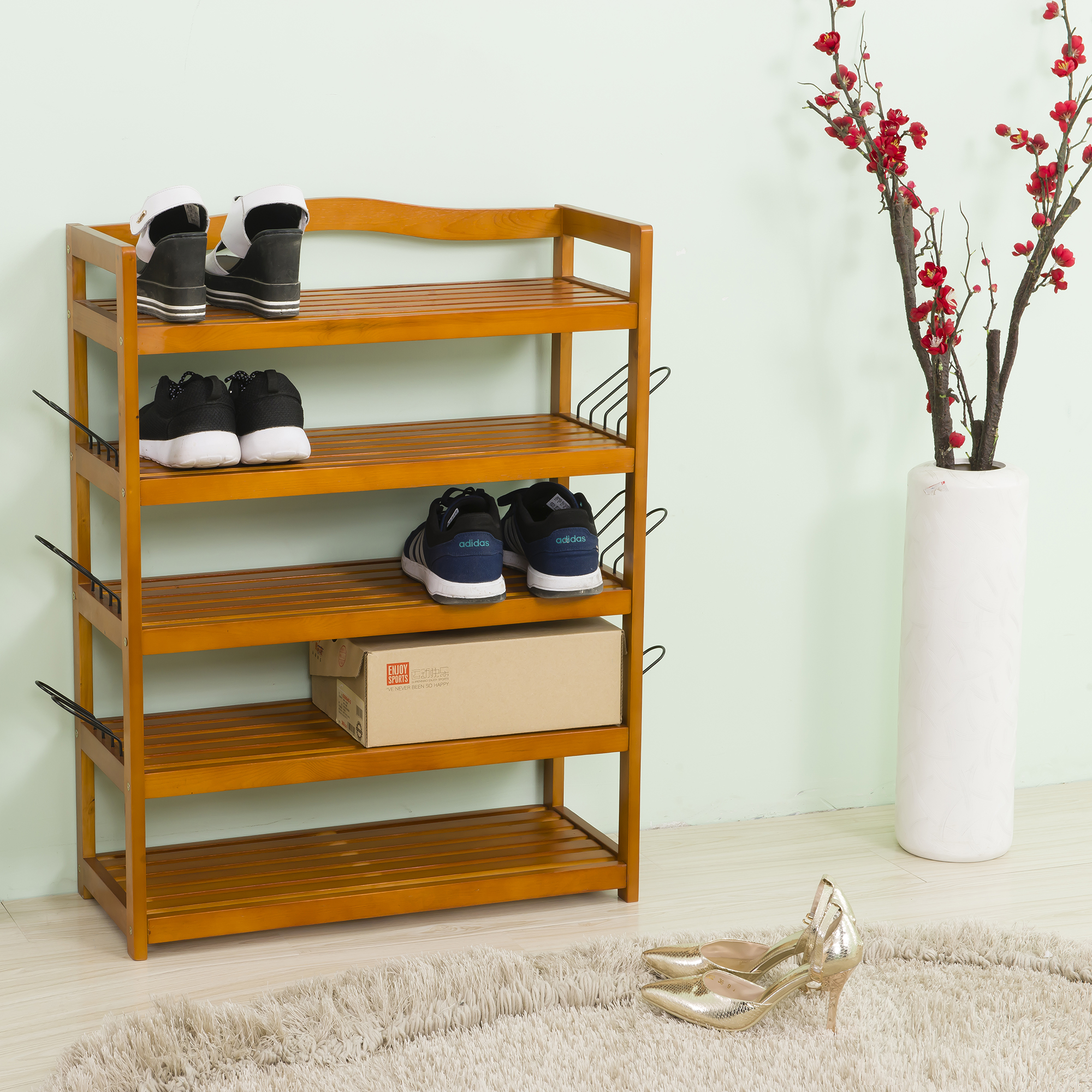  Wooden  Shoe  Storage Rack  Shoe  Organiser Shoes  Storing 