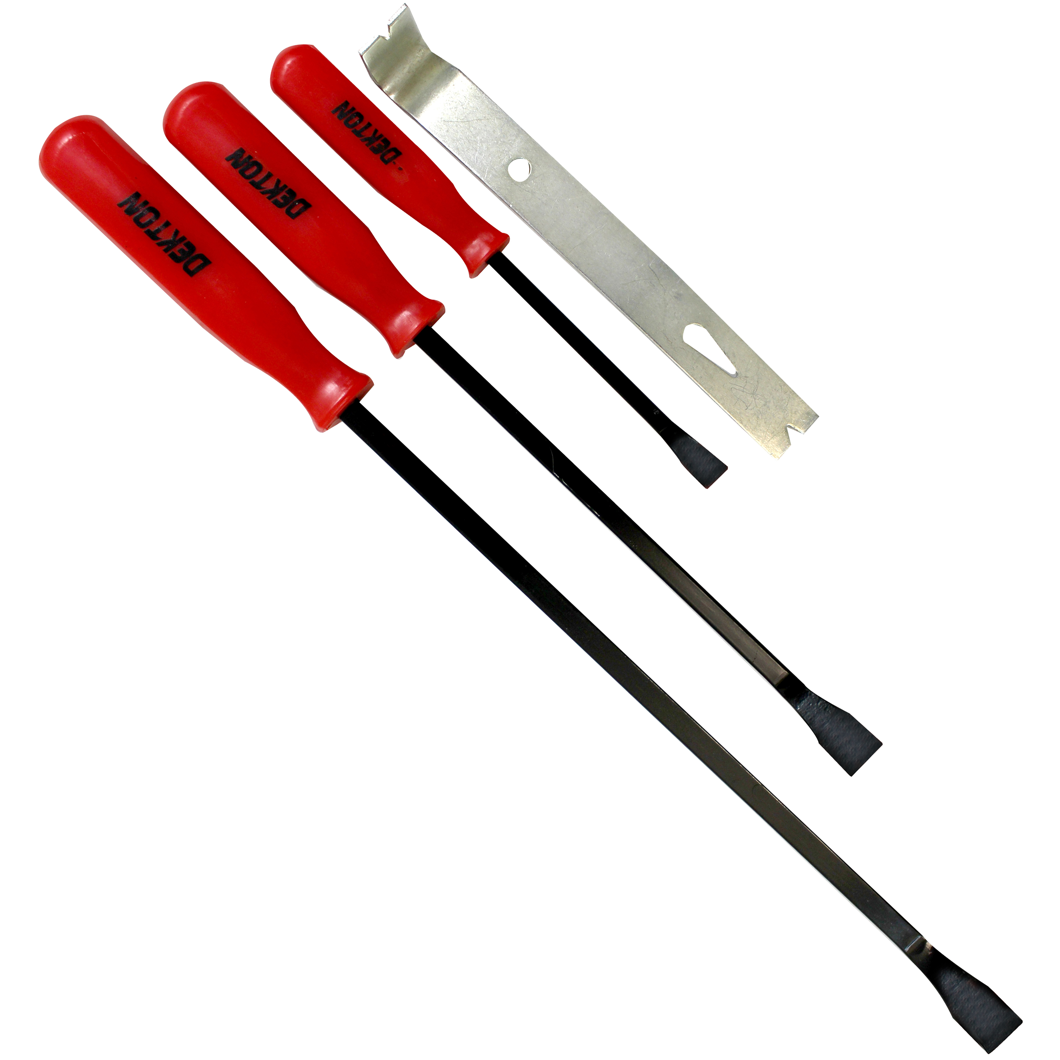 4pc Pry Bar Lever Set Carbon Steel Heavy Duty Tough Grip Wrecking