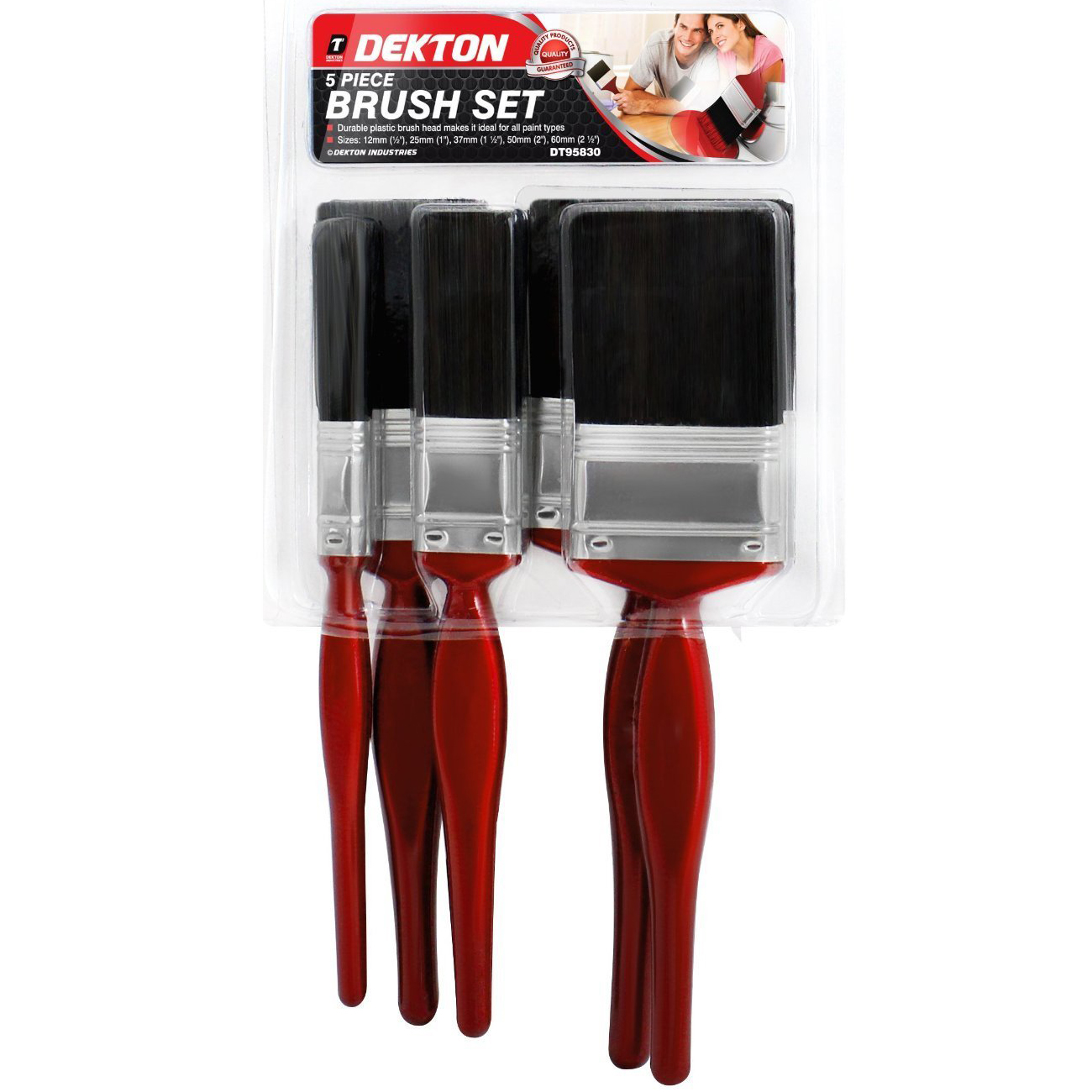 5 Pack Durable Fine Paint Brush Set Painting Decorating Advanced