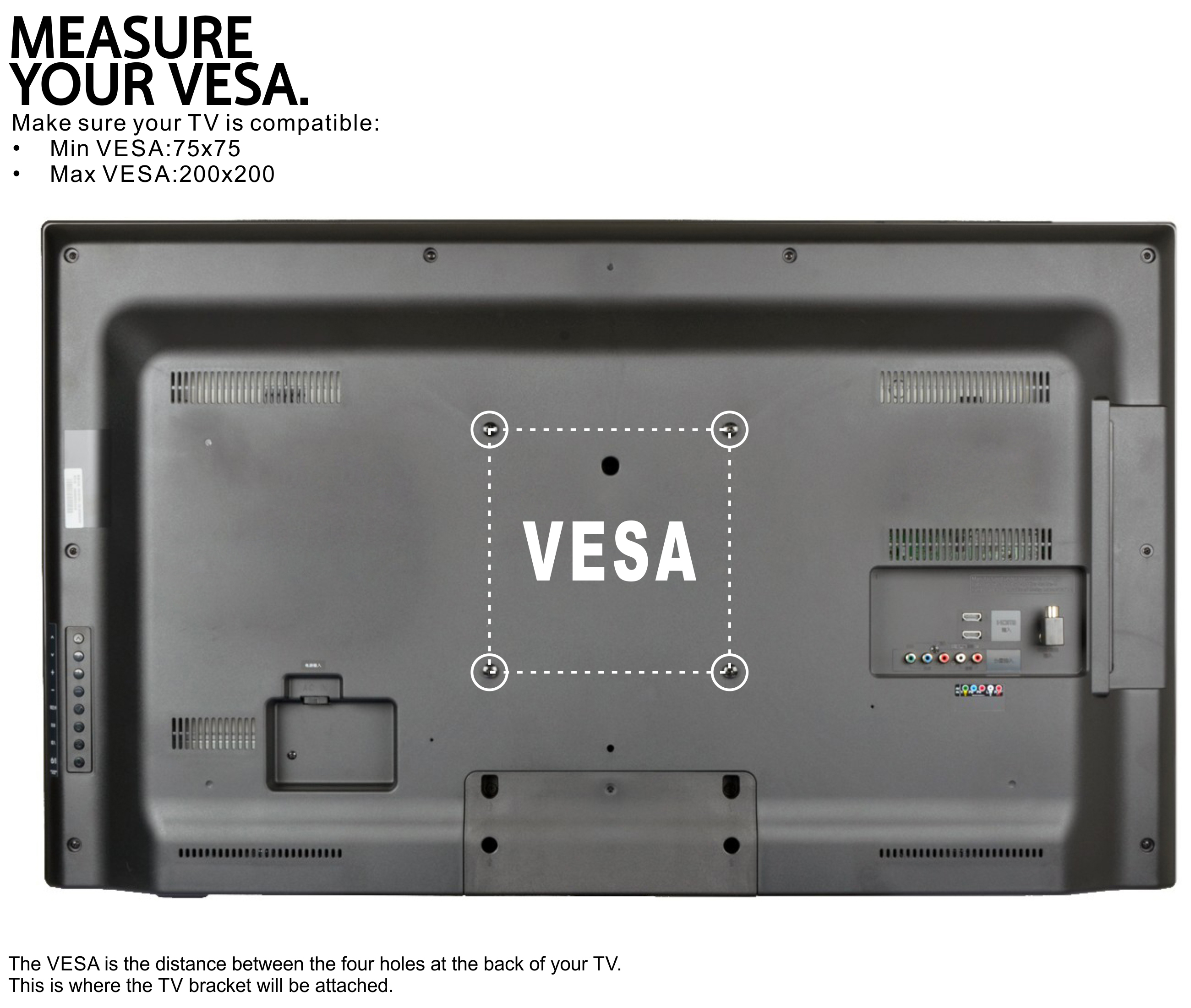 WALL MOUNT TV BRACKET TILT 23 26 32 40 42 FOR SONY SAMSUNG LG LED LCD