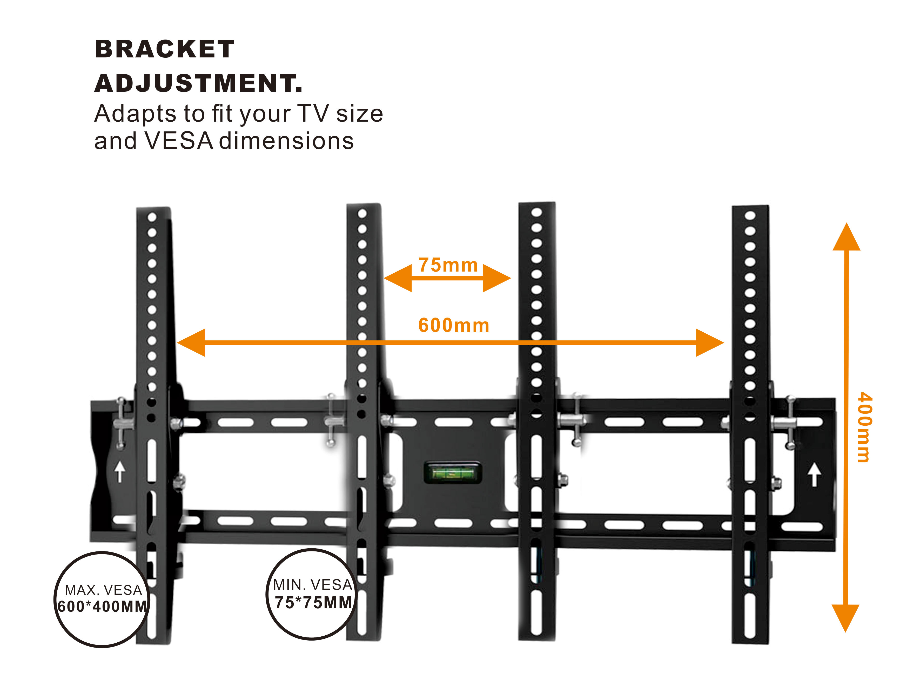 Tilt Slim TV Wall Mount Bracket 26" 65" Inch For Samsung Sony LG LCD