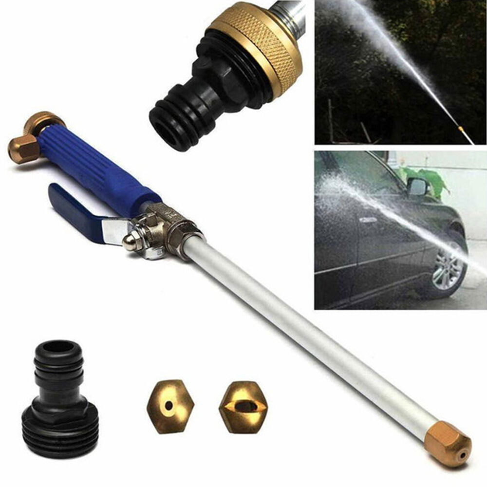 Dengjunhu High Pressure Power Washer Wand , Jet Water Hose Nozzle Watering Sprayer Cleaning Tool Wand Lance Gutter Patio Car Pet Window Glass Black - View #11