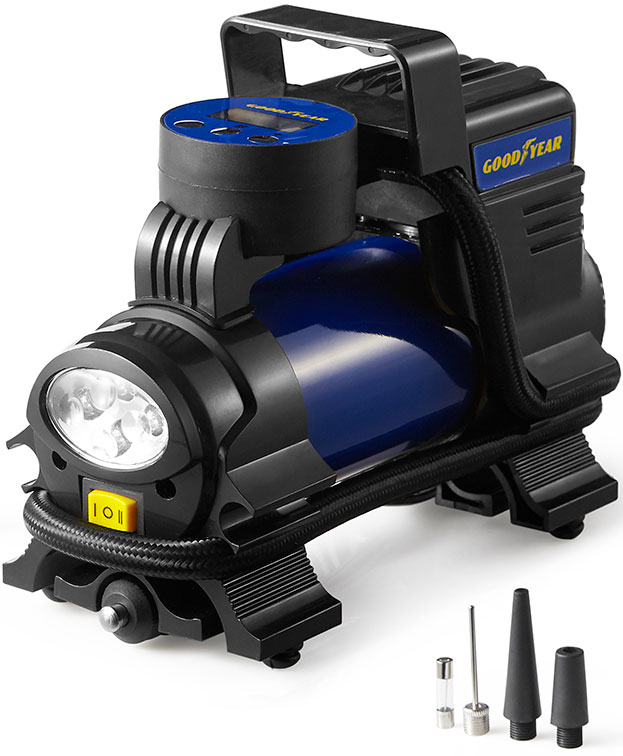 Goodyear Digital Tyre Air Compressor Inflator For Cars Vans Motorbikes