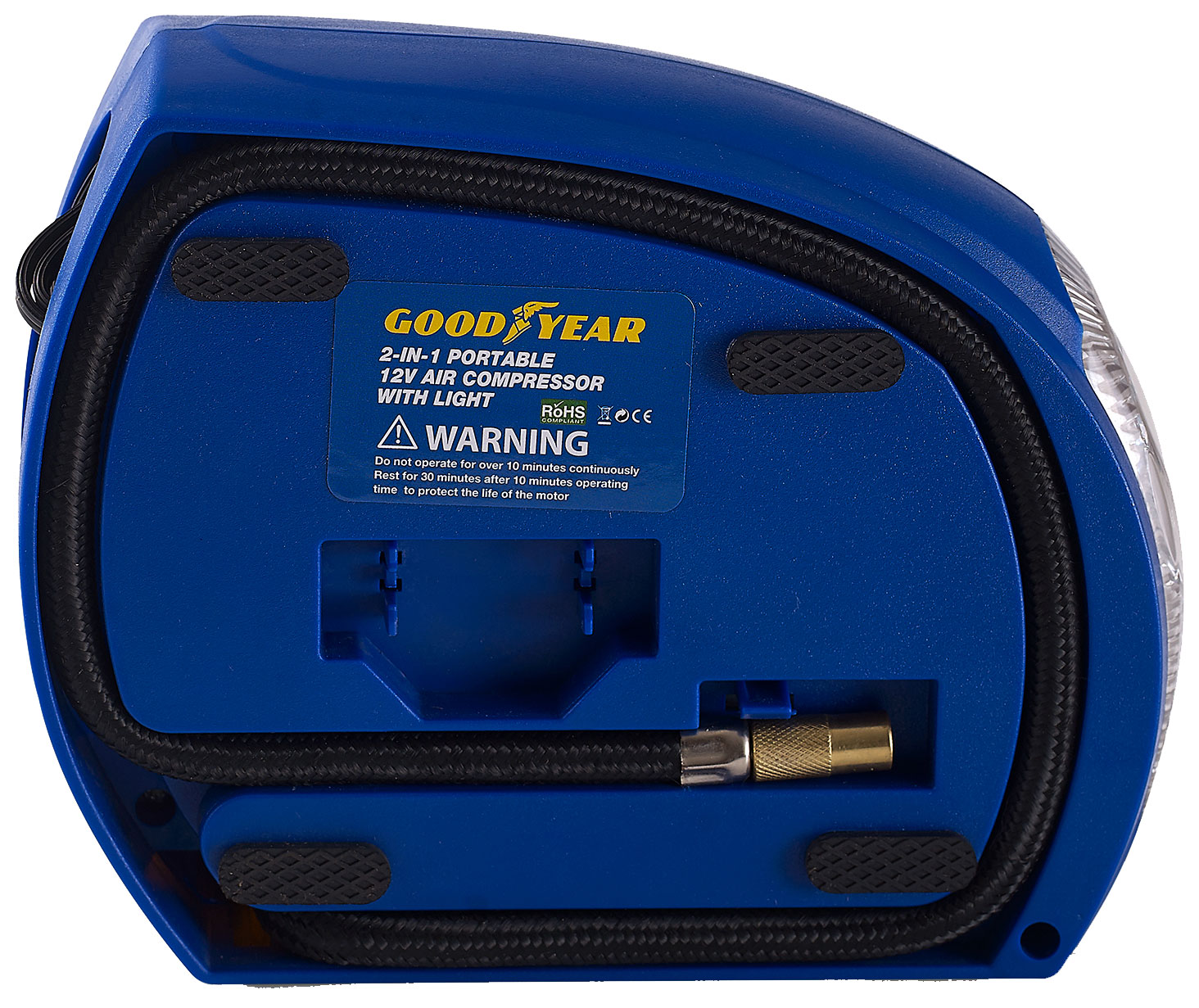 Goodyear 2 in 1 Tyre Air Compressor Inflator With LED Light Car Bike