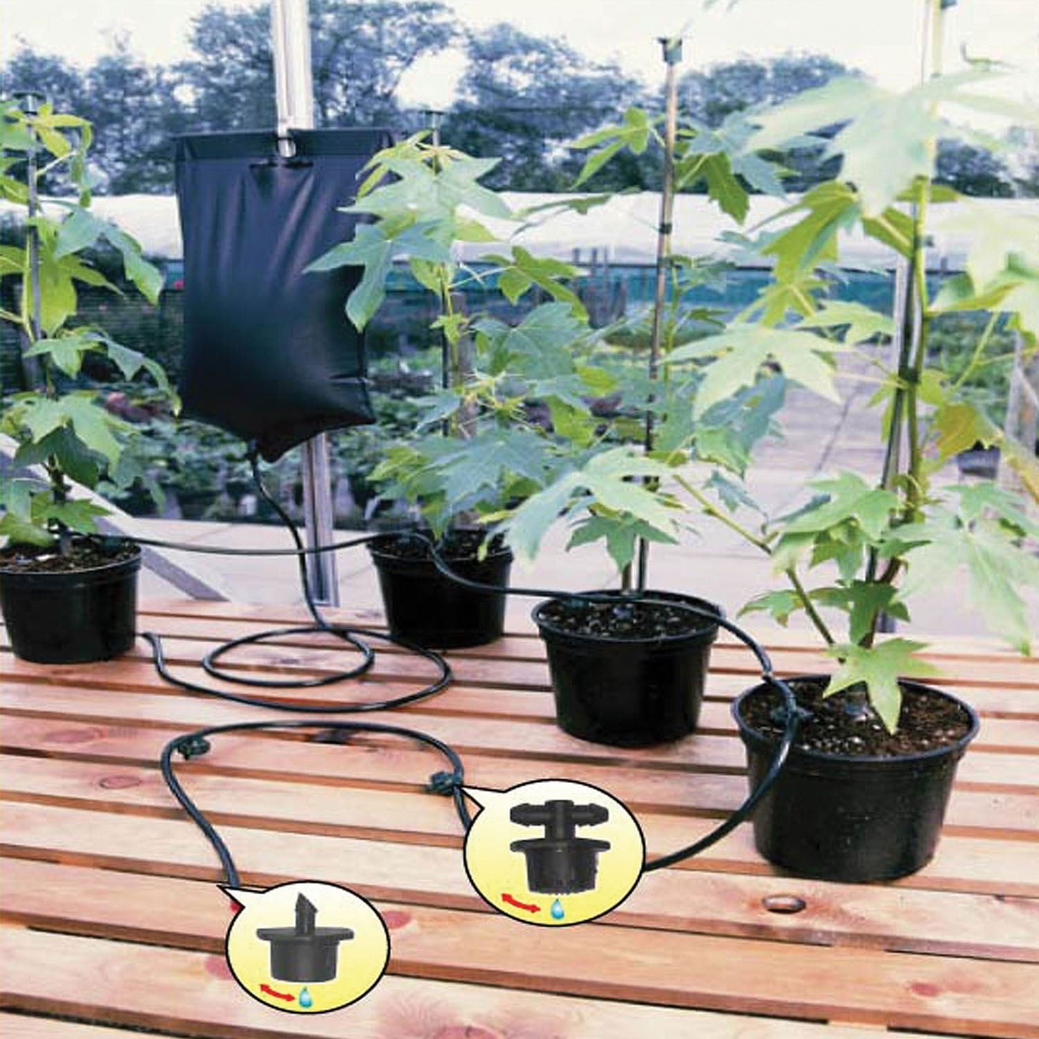 Instant Drip Watering Gravity Fed Irrigation Plants Greenhouse System