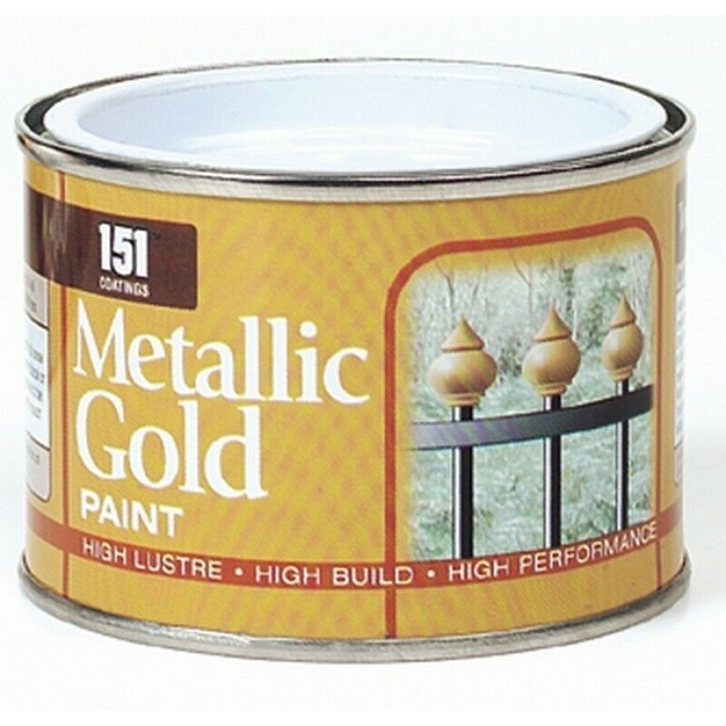 151 Coatings Iron Gate Black Gloss metallic Gold Silver Paint 180ml Water Proof eBay