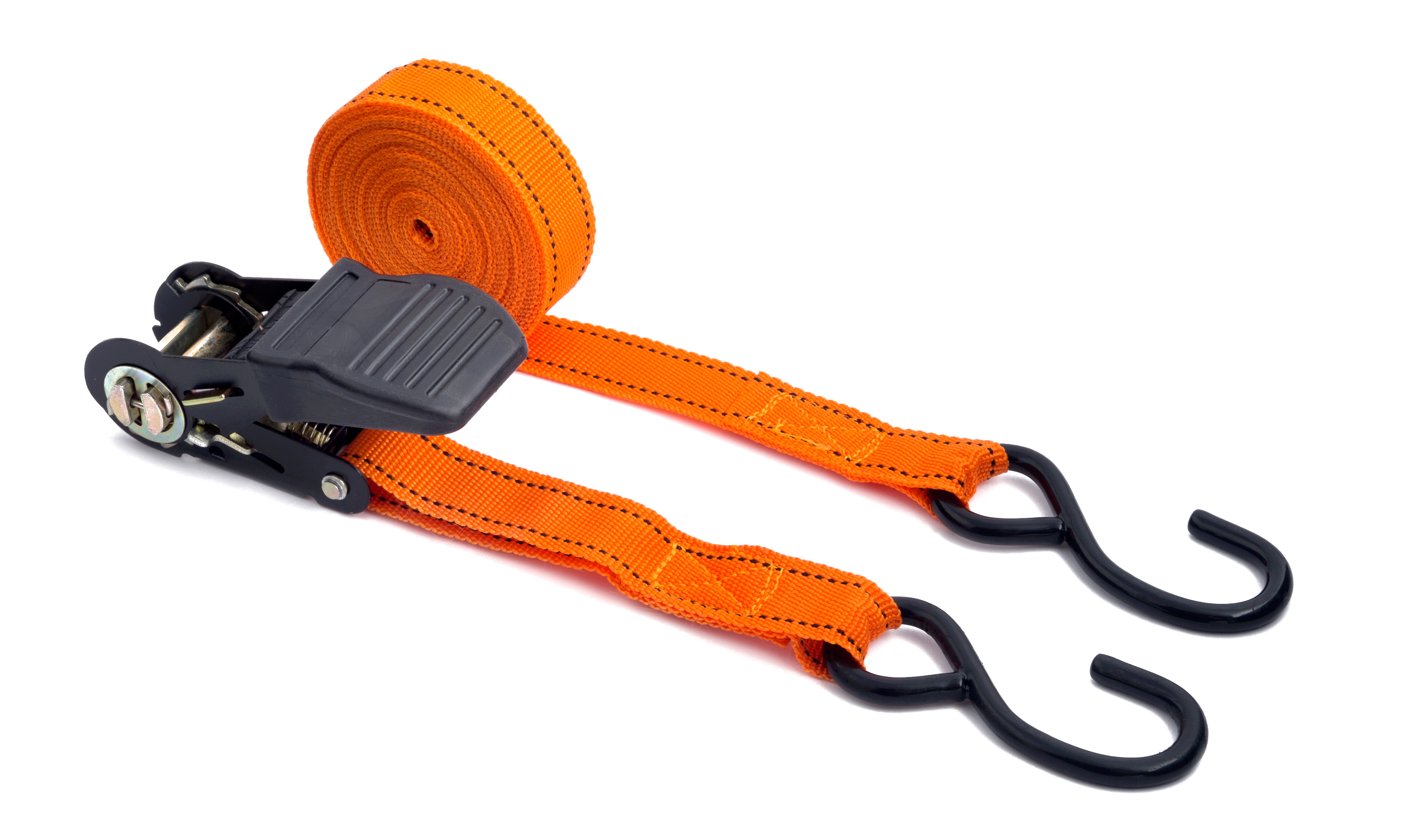 4PC 1" RATCHET STRAP TIE DOWN SET ROOF RACK CARGO TRAILER MARQUEE 25MM