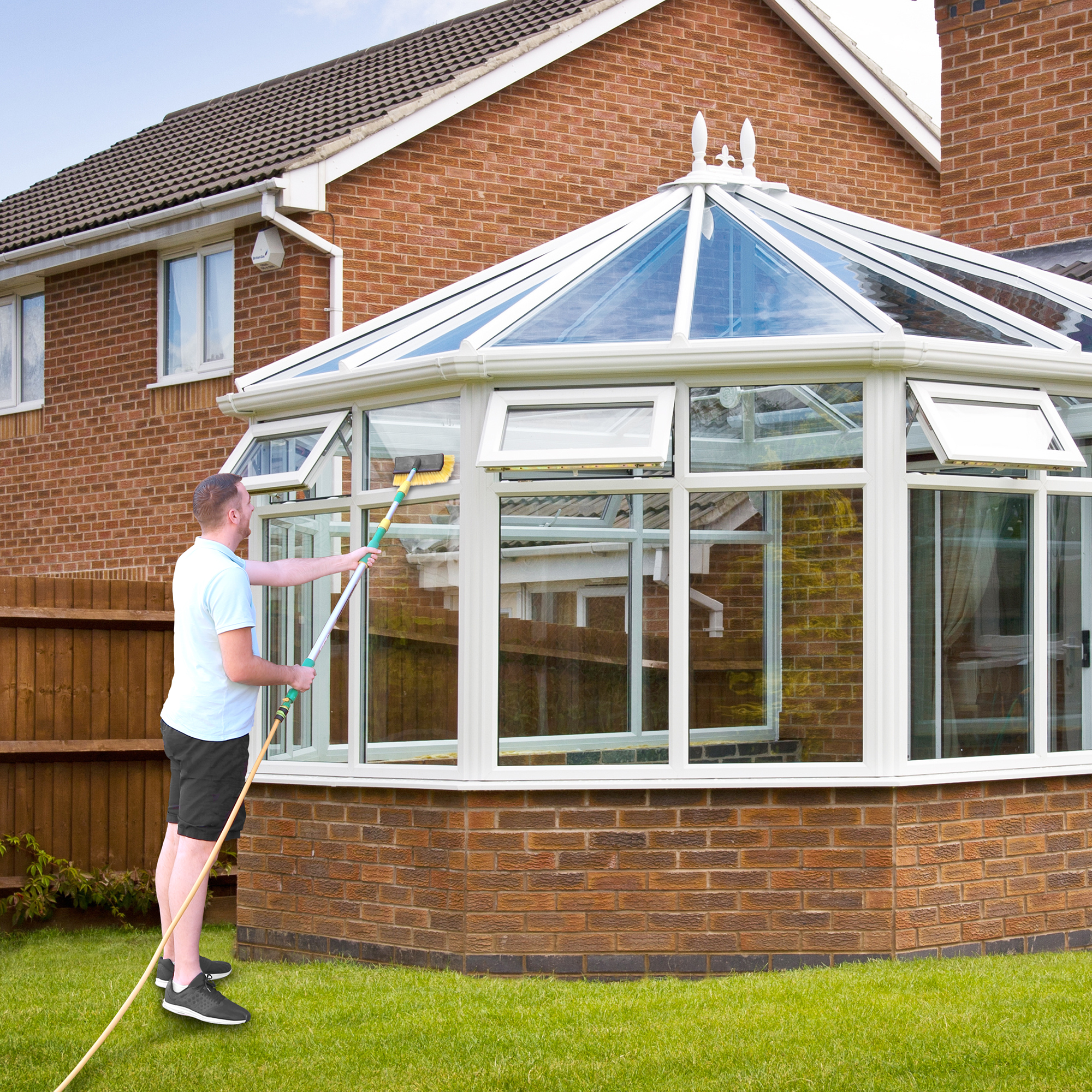 Telescopic Extension Pole 3 Feet To 12 Feet Multi-Purpose Telescopic Rod; Spider Brush And Pole Outdoor, Spray Paint Roller, Cleaning Extension Pole And Chandelier Replacement, Etc. (3feet-12feet - View #2