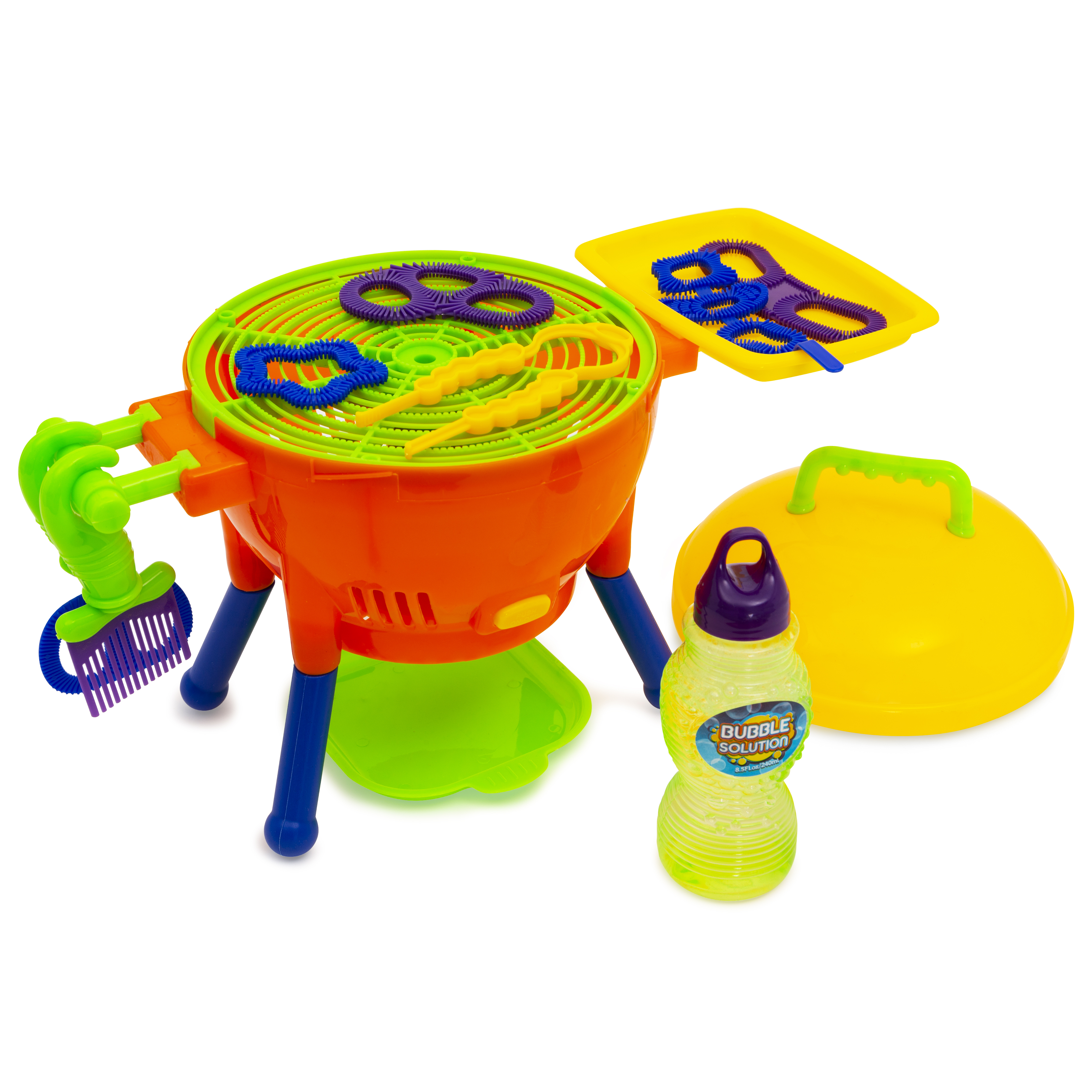 Grafix Bubbletastic Kids Amazing Bubble BBQ Blower Machine & Solution