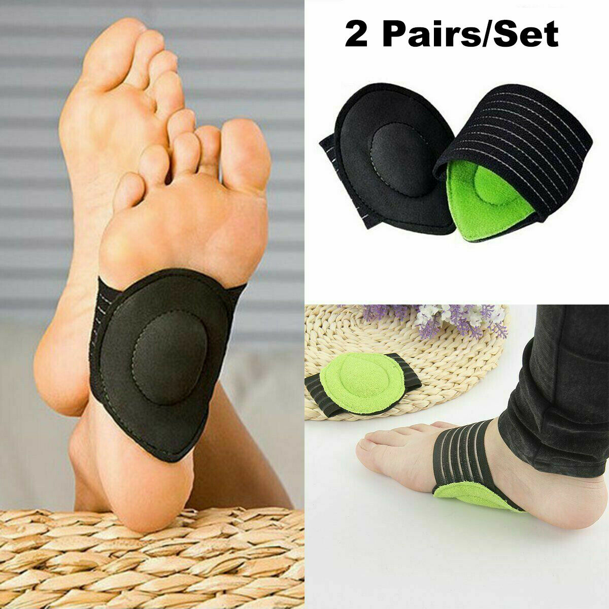 no arch support knee pain