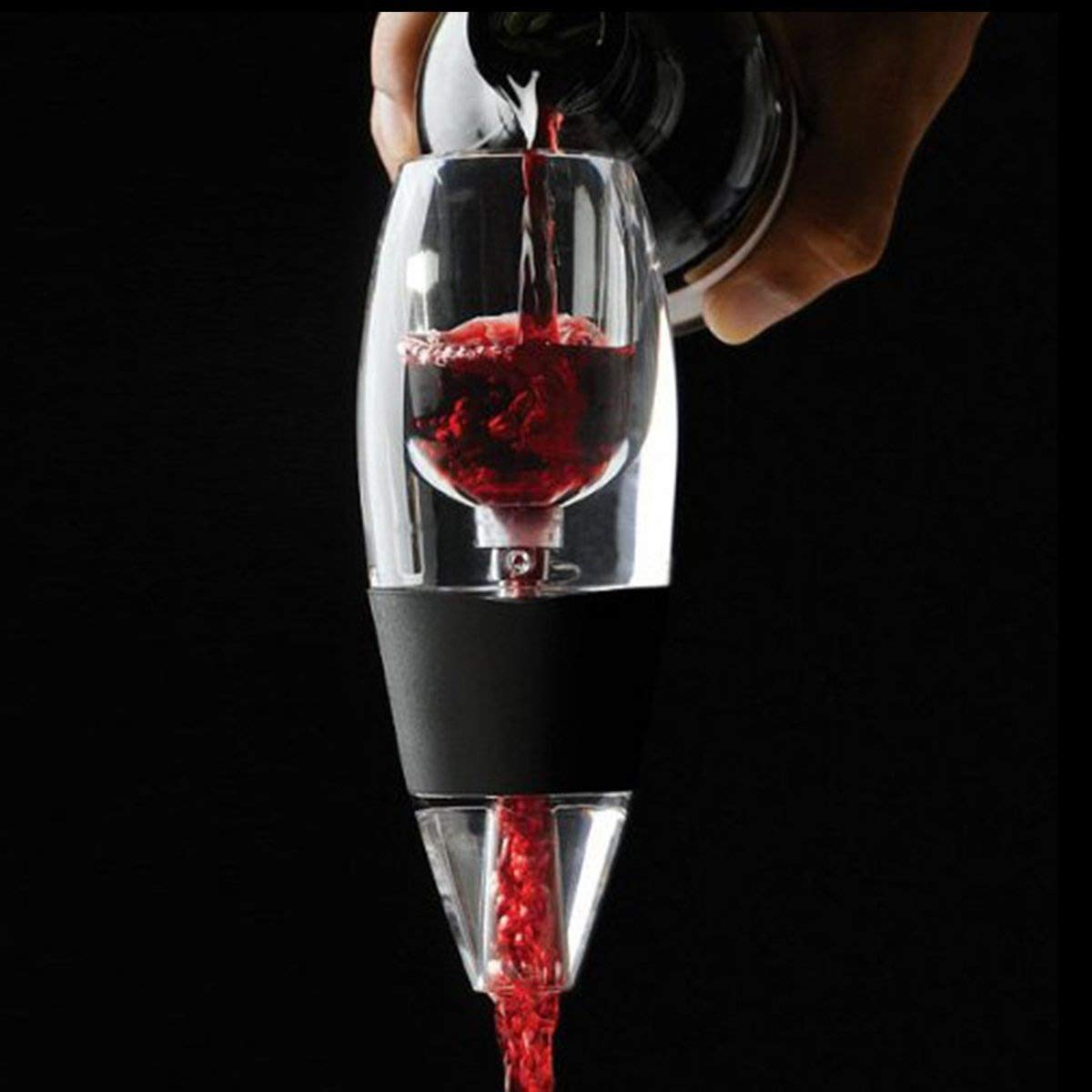 Wine Aerator Acrylic Wine Breather, Pourer and Filter with Display
