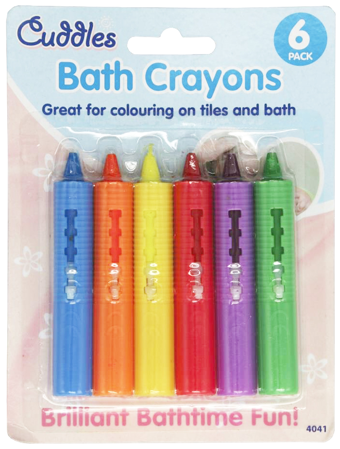 Baby Bath Crayons Pack of 6 Non Toxing Education Fun Toy Easy Washable crayoning eBay