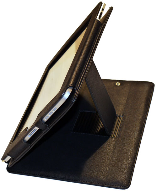 Apple iPad Flip Black Case Cover Stand Folio Wallet