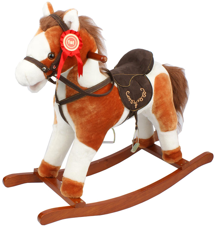 Rocking horse перевод. Фигурка лошадь KSE-1490-L. Качалка лошадка с красным галстуком со звуком, ржание и топот копыт.
